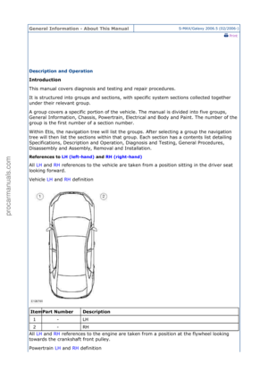 2006 FORD GALAXY Service Repair Manual