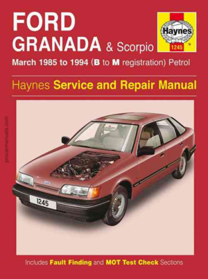 1985 FORD GRANADA Service Repair Manual