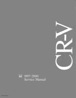 1998 HONDA CR-V Workshop Manual