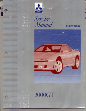 1995 MITSUBISHI 3000GT Workshop Manual