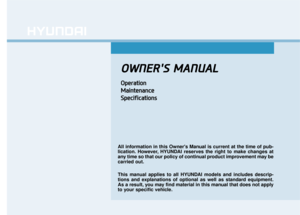 2019 Hyundai Santa Fe Owner's Manual