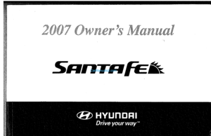 2007 Hyundai Santa Fe Owner's Manual