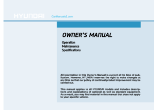 2017 Hyundai Sonata Owner's Manual