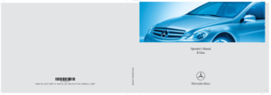 2007 MERCEDES-BENZ R63AMG Owner's Manual