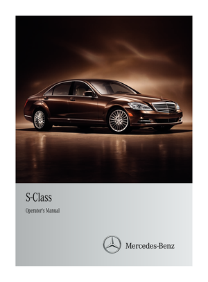 2011 MERCEDES-BENZ S-Class Owner's Manual