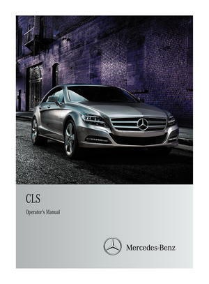 2012 MERCEDES-BENZ CLS-Class Owner's Manual