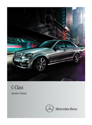 2012 MERCEDES-BENZ C-Class SEDAN Owner's Manual