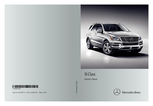 2014 MERCEDES-BENZ M-Class Owner's Manual