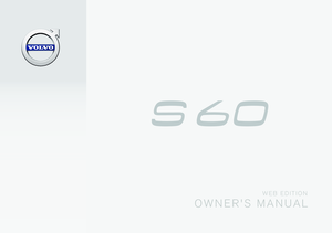 2016 VOLVO S60 Owner´s Manual