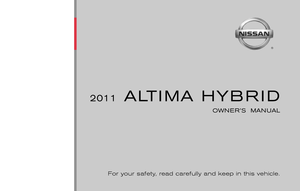 2011 NISSAN ALTIMA HYBRID Owners Manual