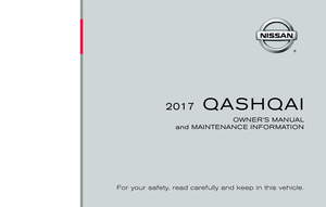 2017 NISSAN QASHQAI Owner´s Manual