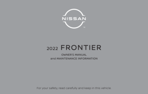 2022 NISSAN FRONTIER Owner´s Manual