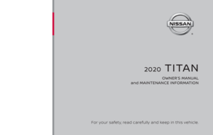 2020 NISSAN TITAN Owner´s Manual