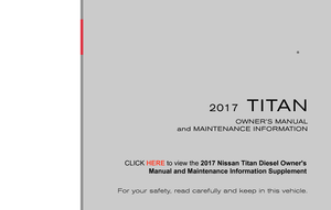 2017 NISSAN TITAN Owners Manual