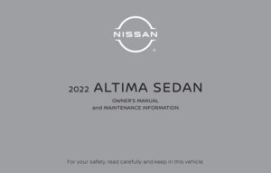 2023 NISSAN ALTIMA Owners Manual