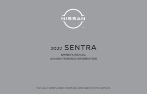 2023 NISSAN SENTRA Owners Manual