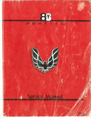 1988 PONTIAC FIERO Service Repair Manual