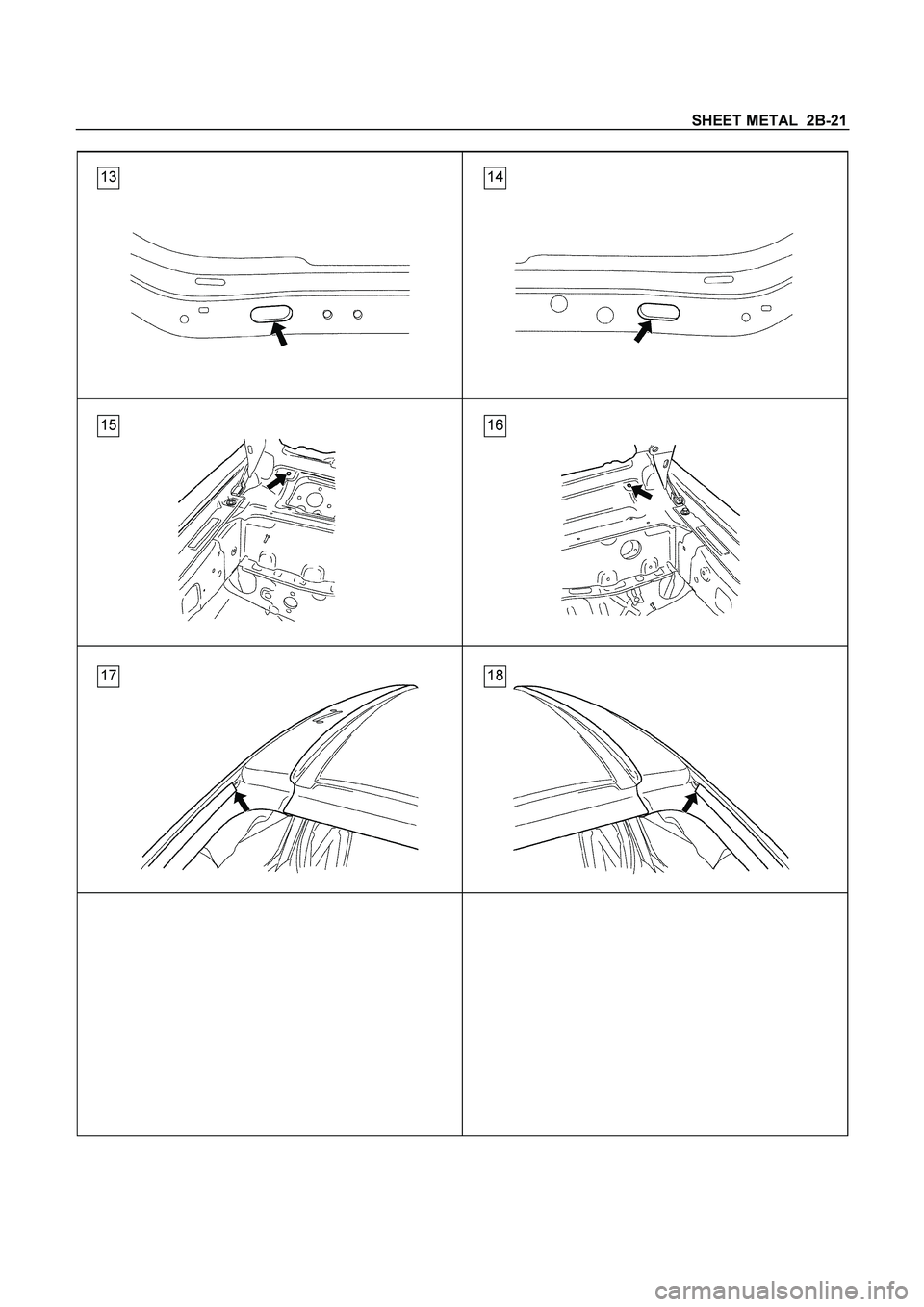 ISUZU TF SERIES 2004  Workshop Manual SHEET METAL  2B-21
 
  
 
 
  
  
 
 
 
 
  
  
 
 
 
 
  
  
 
 
 
 
 
 
 
 
 
 
 
 
 
  
 
 
 
13 14
15 16
17 18
 
  