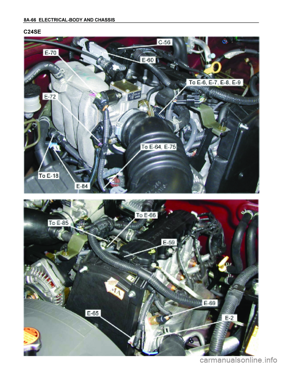 ISUZU TF SERIES 2004  Workshop Manual 8A-66  ELECTRICAL-BODY AND CHASSIS 
C24SE 
 
 
  