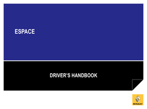 2015 RENAULT ESPACE Owners Manual